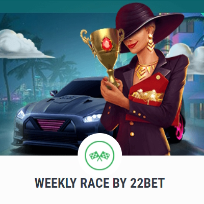 22bet Weekly Race